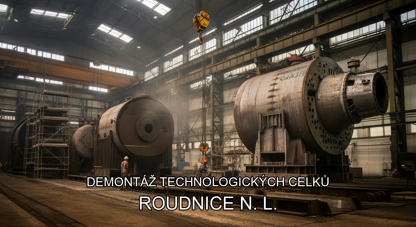Demontaz technologickych celku Roudnice nad Labem